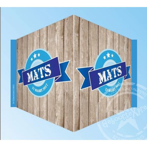 V-bord / raambord met naam