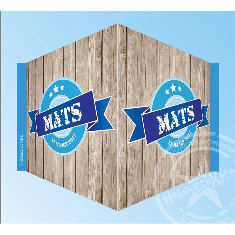 V-bord / raambord met naam