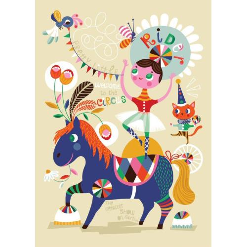 Petit Monkey poster Pretty Little Rider 50 x 70 cm