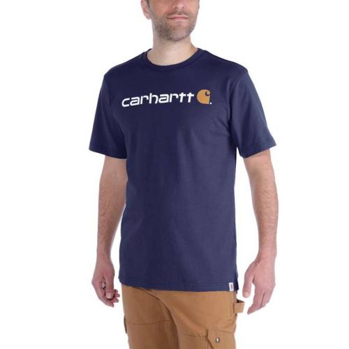 Core Logo Navy T-Shirt Heren