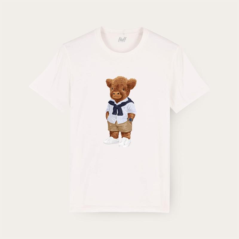Houten Horloge T-Shirt Harvey Yachter Off-White