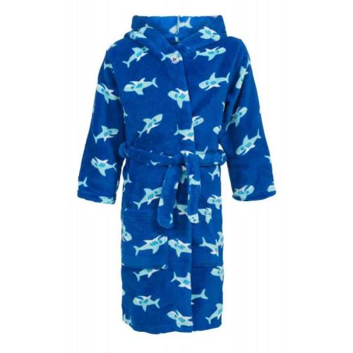 Playshoes badjas kind Haai met capuchon