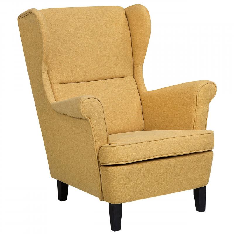 Fauteuil stof geel ABSON