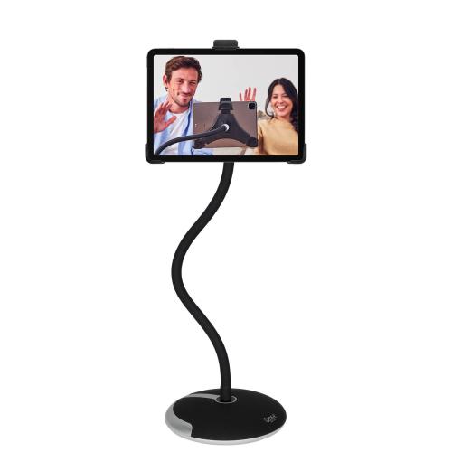 Tablet houder iPad standaard 9 t/m 11 inch – 55 cm hals - zwart