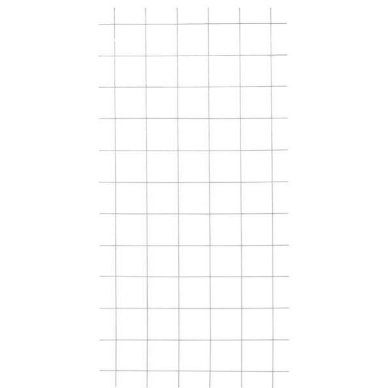 Draadmat staal | Cubic recht naturel (90 x 180 cm)