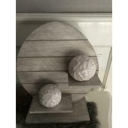 Houten ornament paasei