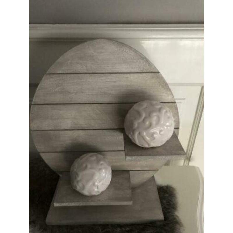 Houten ornament paasei