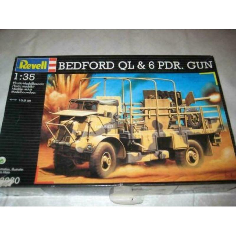 D-132,revell 1-35,nr,030030,bedford ql + 6pdr gun