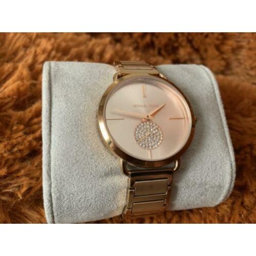 Rose-gold michael kors horloge
