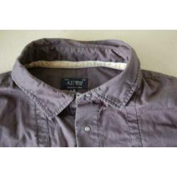 ARMANI JEANS GRIJS overhemd MAAT 3XL XL L