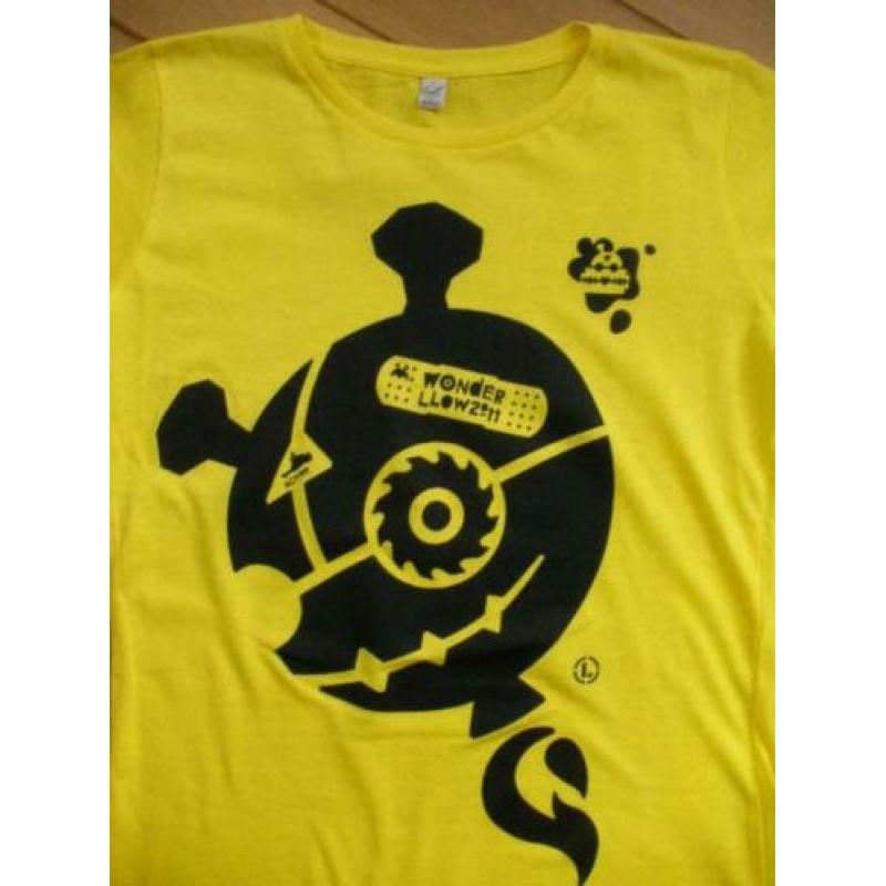 LOWLANDS 2011 t- shirt geel maat S - nieuw -