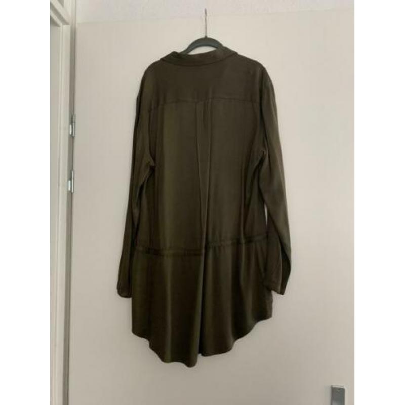 Groene overhemd jurk tuniek maat L