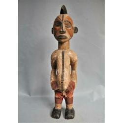 IGBO, Nigeria, fraai contrastrijk beeld, 2e helft 20e eeuw