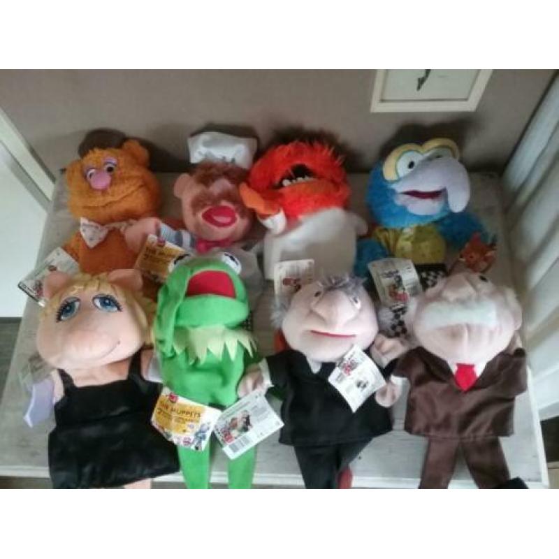 Complete nieuwe set handpoppen van de muppets van AH nieuw!