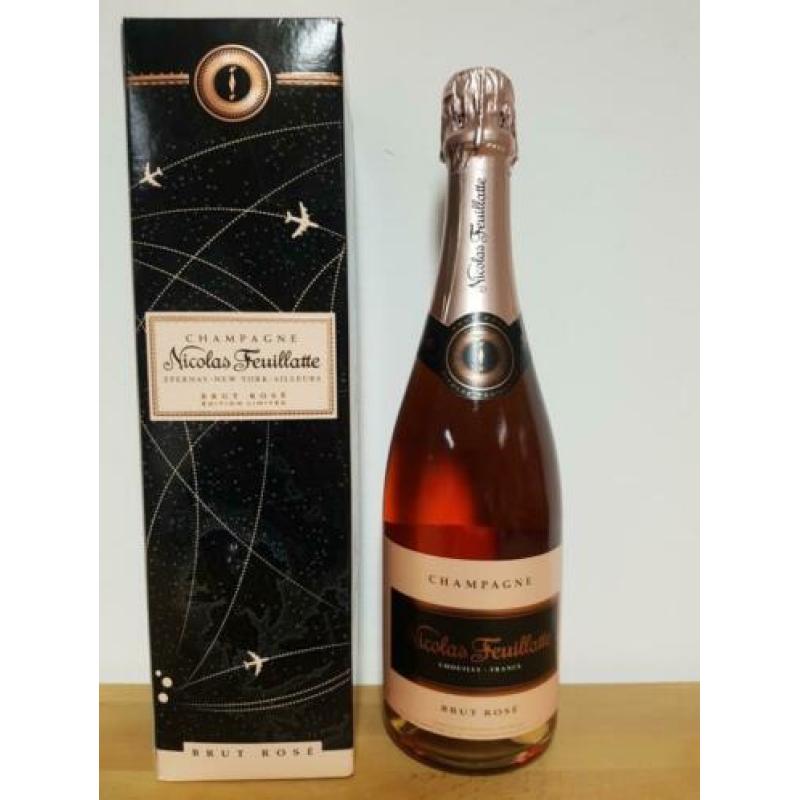 Limited edition Nicolas feuillatte brut rose champagne 5 st!