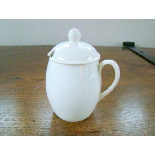 Antiek creamware Wedgwood mosterdpotje