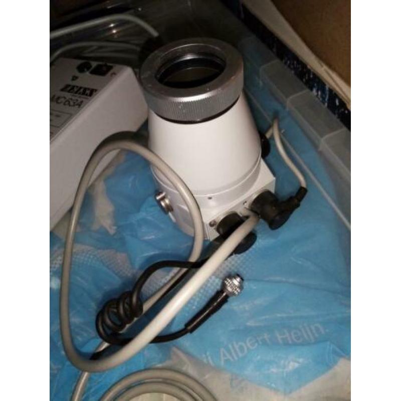 Zeiss 4x5" adapter voor microscoop + controleunit MC63A