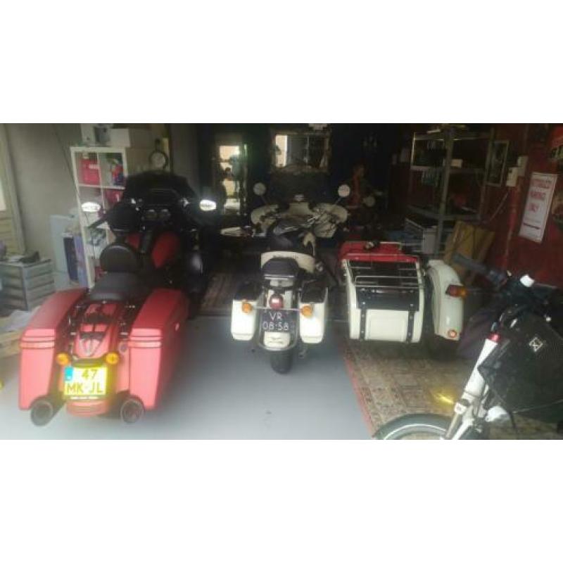 Kofferset origineel van de Moto Guzzi v7 california