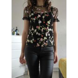 Nieuw uniek set rok blouse zomer rokje maat s handgemaakt