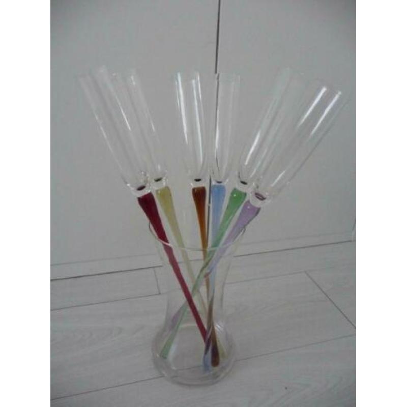 6 champagne glazen - fiesta - living collection