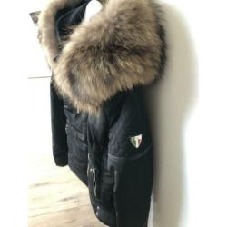 Winterjas met bontkraag