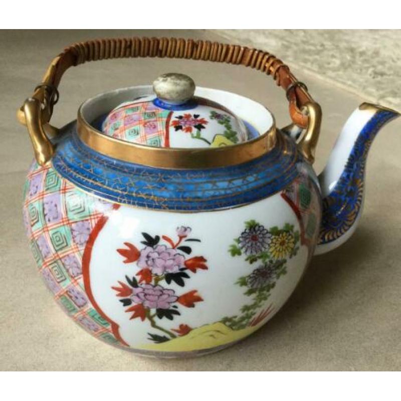 Gold Imari oude theepot in goede gebruikte staat gestempelde