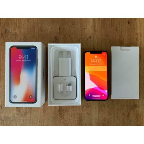 iphone X 64GB Space Grey | Met bon en garantie