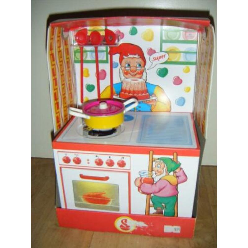 Nostalgisch blikken Schopper kinderfornuisje,pannetje,lepels