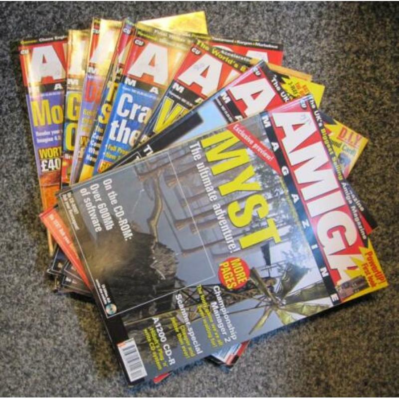 8x Commodore Amiga CU Tijdschriften 1997