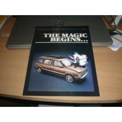 Zeldzame USA Folder PLYMOUTH VOYAGER modellen 1984