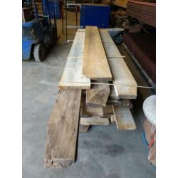Oude planken 50 mm dik. 80 jaar oud. Hemlock