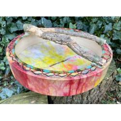 Sjamanendrum Koe 42 cm 1e & 3e Chakra