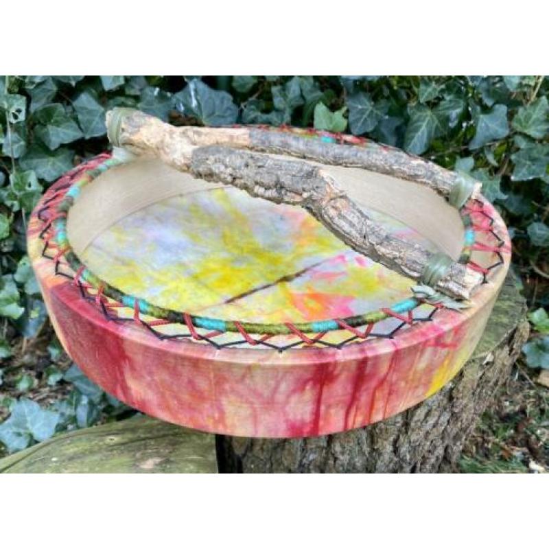 Sjamanendrum Koe 42 cm 1e & 3e Chakra
