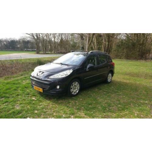 Peugeot 207 1.6 16V SW CLIMA Cruise AUT 2009 Zwart LPG G3