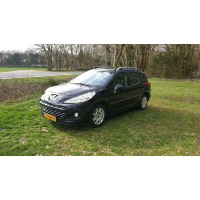Peugeot 207 1.6 16V SW CLIMA Cruise AUT 2009 Zwart LPG G3