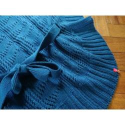 Donkerblauwe, gebreide poncho van EDC by Esprit NIEUW Maat L
