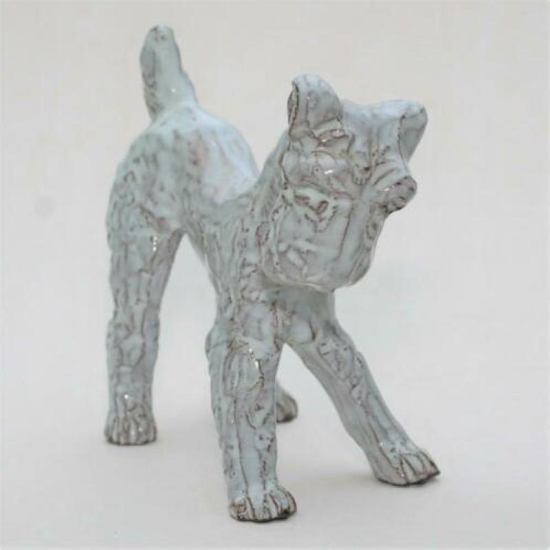Mobach Klaas II Plastiekje van een Fox hondje 1938