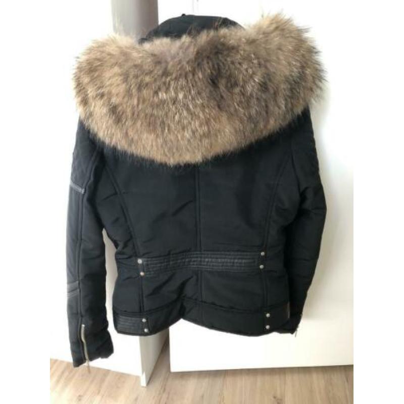 Winterjas met bontkraag