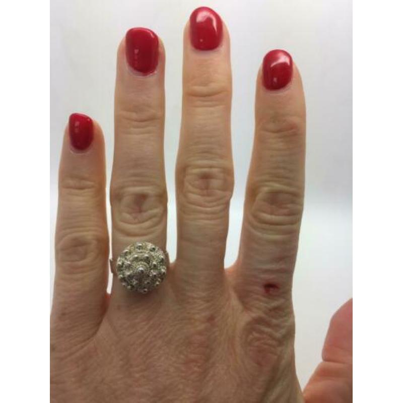 H316 Prachtige zilveren ring Zeeuwse knoop