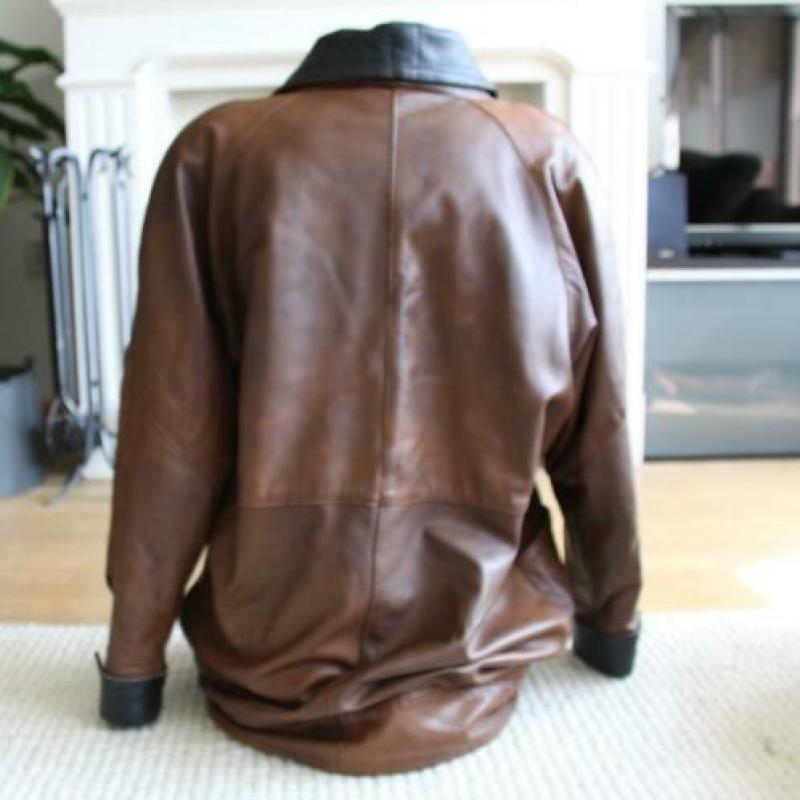 Soepele Leren Vintage Dames Jas (M) winterjas