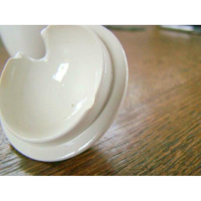 Antiek creamware Wedgwood mosterdpotje