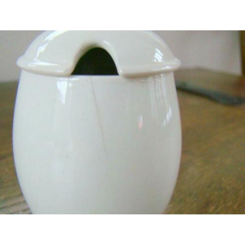 Antiek creamware Wedgwood mosterdpotje