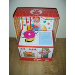 Nostalgisch blikken Schopper kinderfornuisje,pannetje,lepels
