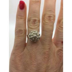 H316 Prachtige zilveren ring Zeeuwse knoop