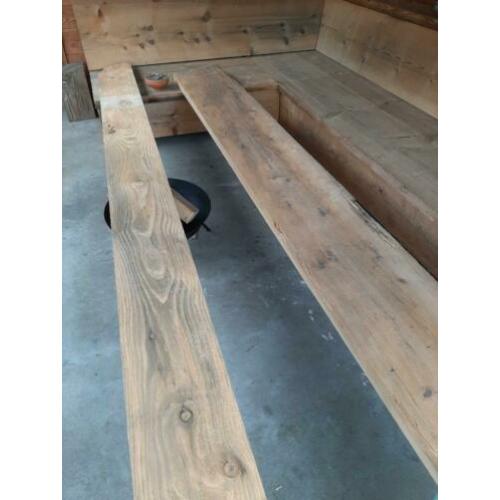 Oude planken 50 mm dik. 80 jaar oud. Hemlock