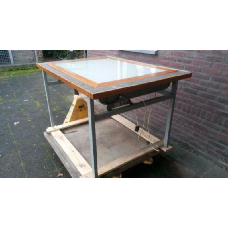 Antieke teken lichttafel