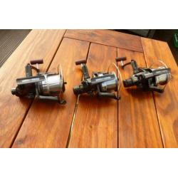 3x Daiwa Infinity X 5000 BR BaitRunner karper molens