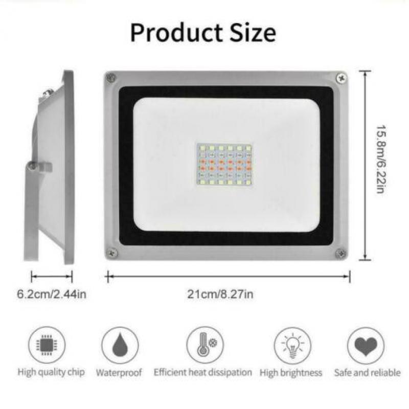 Led Bouwlamp RGB 30W