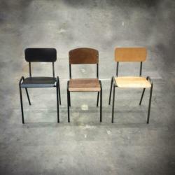 RETRO STOELEN SCHOOLSTOELEN Stanly Binkie stoel Scuola 816