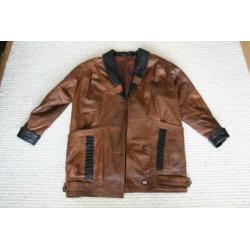 Soepele Leren Vintage Dames Jas (M) winterjas